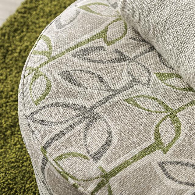 GARDNER Ottoman, Gray/Green - Imperial Furniture (Las Vegas, NV) - Multi Location