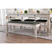Georgia Antique White/Gray Bench - Imperial Furniture (Las Vegas, NV) - Multi Location