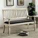 Georgia Antique White/Gray Love Seat Bench - Imperial Furniture (Las Vegas, NV) - Multi Location