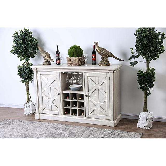 Georgia Antique White/Gray Server - Imperial Furniture (Las Vegas, NV) - Multi Location