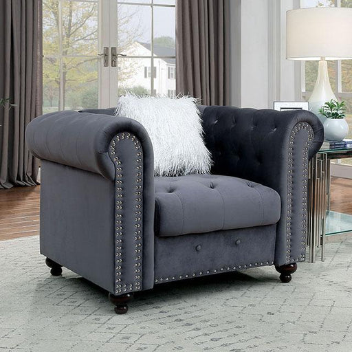 GIACOMO Chair, Gray - Imperial Furniture (Las Vegas, NV) - Multi Location