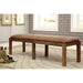 GIANNA Rustic Pine Fabric Bench - Imperial Furniture (Las Vegas, NV) - Multi Location