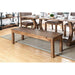 GIANNA Rustic Pine Wooden Bench - Imperial Furniture (Las Vegas, NV) - Multi Location