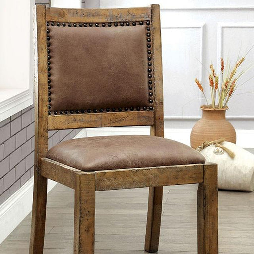 GIANNA Rustic Pine/Brown Side Chair (2/CTN) - Imperial Furniture (Las Vegas, NV) - Multi Location