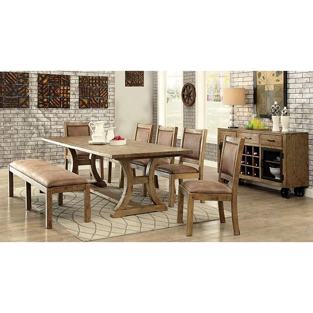 GIANNA Rustic Pine/Brown Side Chair (2/CTN) - Imperial Furniture (Las Vegas, NV) - Multi Location