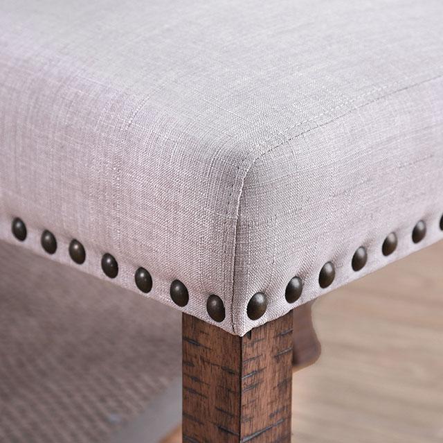 Gianna Rustic Pine/Ivory Side Chair (2/CTN) - Imperial Furniture (Las Vegas, NV) - Multi Location
