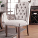 Gianna Rustic Pine/Ivory Wingback Chair (2/CTN) - Imperial Furniture (Las Vegas, NV) - Multi Location