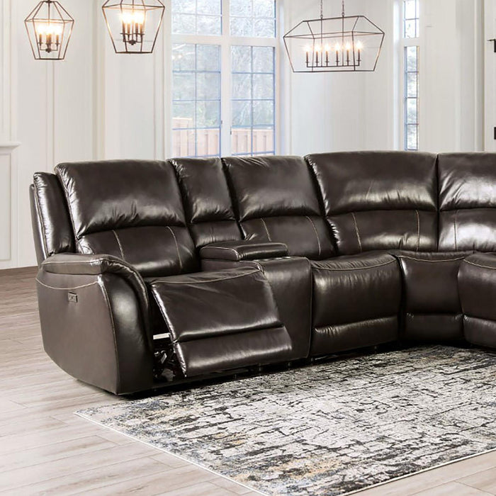 GORGIUS Power Sectional, Espresso - Imperial Furniture (Las Vegas, NV) - Multi Location