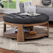 GUIS Round Coffee Table, Dark Gray - Imperial Furniture (Las Vegas, NV) - Multi Location