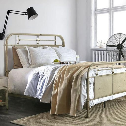 Haldus Bed Ivory, Red & White - Imperial Furniture (Las Vegas, NV) - Multi Location