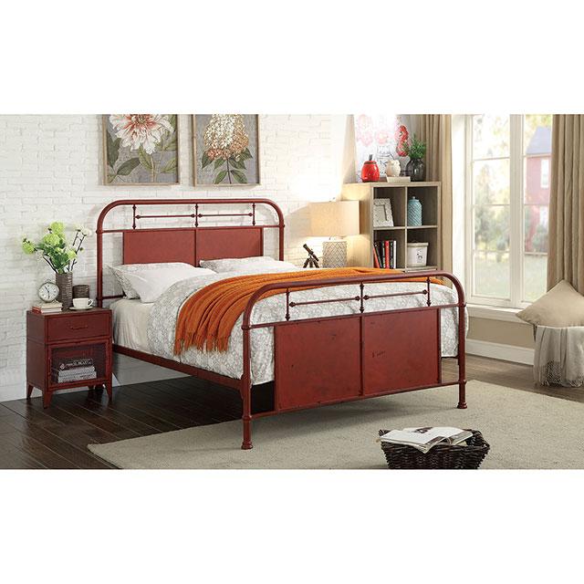 Haldus Cal.King, E.King, & Twin Bed White, Ivory, & Red - Imperial Furniture (Las Vegas, NV) - Multi Location