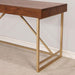 Halstein Light Walnut/Gold Desk - Imperial Furniture (Las Vegas, NV) - Multi Location