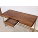Halstein Light Walnut/Gold Desk - Imperial Furniture (Las Vegas, NV) - Multi Location