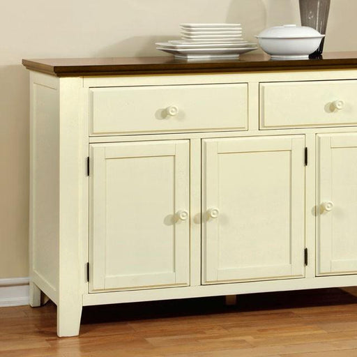 HARRISBURG Vintage White/Dark Oak Server - Imperial Furniture (Las Vegas, NV) - Multi Location