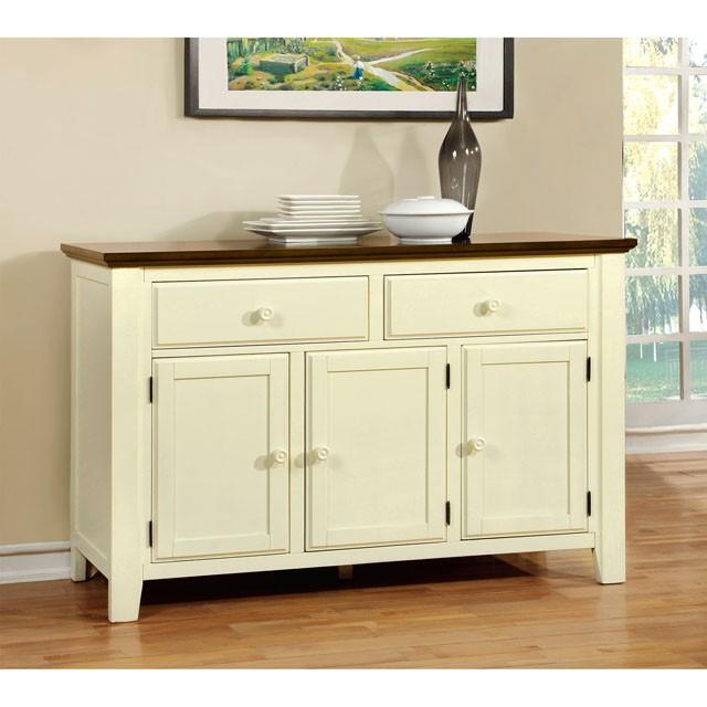 HARRISBURG Vintage White/Dark Oak Server - Imperial Furniture (Las Vegas, NV) - Multi Location