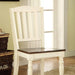 HARRISBURG Vintage White/Dark Oak Side Chair (2/CTN) - Imperial Furniture (Las Vegas, NV) - Multi Location