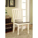 HARRISBURG Vintage White/Dark Oak Side Chair (2/CTN) - Imperial Furniture (Las Vegas, NV) - Multi Location