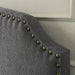 HASSELT King Size H/B, Gray -K/D Leg - Imperial Furniture (Las Vegas, NV) - Multi Location