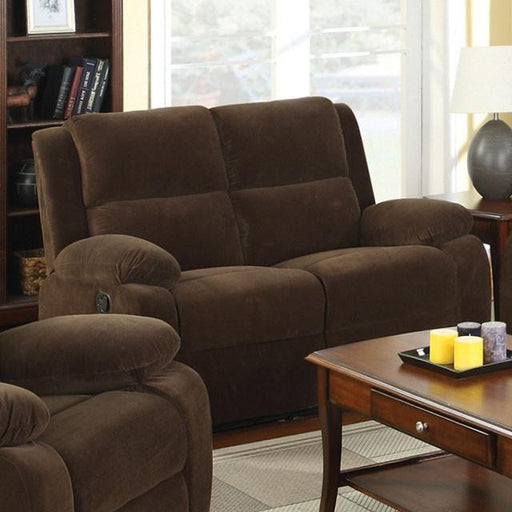 Haven Dark Brown Love Seat w/ 2 Recliners - Imperial Furniture (Las Vegas, NV) - Multi Location