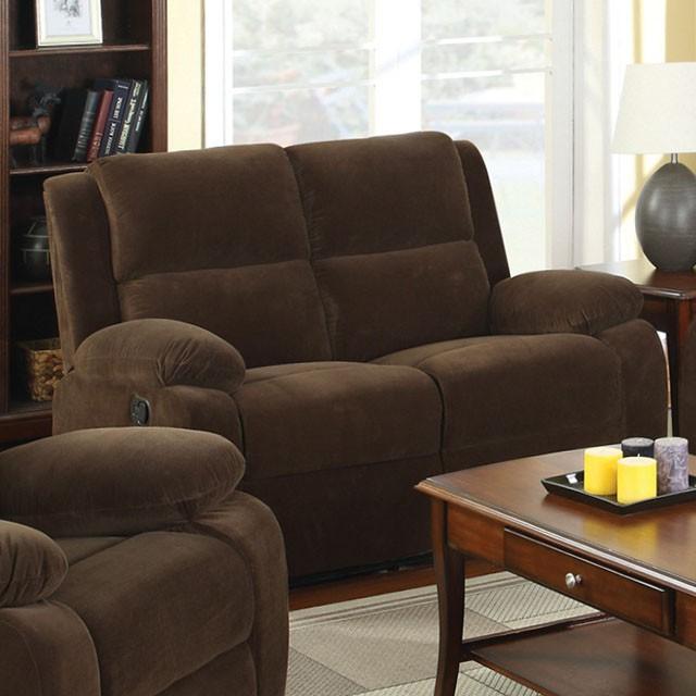 Haven Dark Brown Love Seat w/ 2 Recliners - Imperial Furniture (Las Vegas, NV) - Multi Location