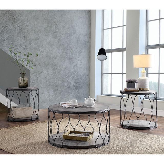 Hawdon Gray End Table - Imperial Furniture (Las Vegas, NV) - Multi Location