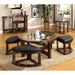Crystal Cove II Dark Walnut Round Coffee Table w/ 4 Stools - Imperial Furniture (Las Vegas, NV) - Multi Location