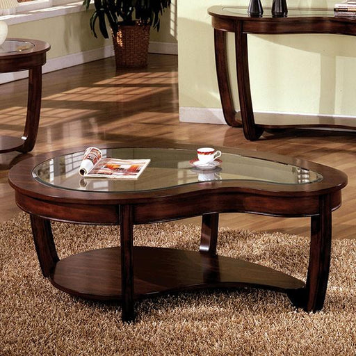 Crystal Falls Dark Cherry Coffee Table - Imperial Furniture (Las Vegas, NV) - Multi Location