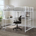 Cybill Full Loft Bed White, Silver, & Black - Imperial Furniture (Las Vegas, NV) - Multi Location