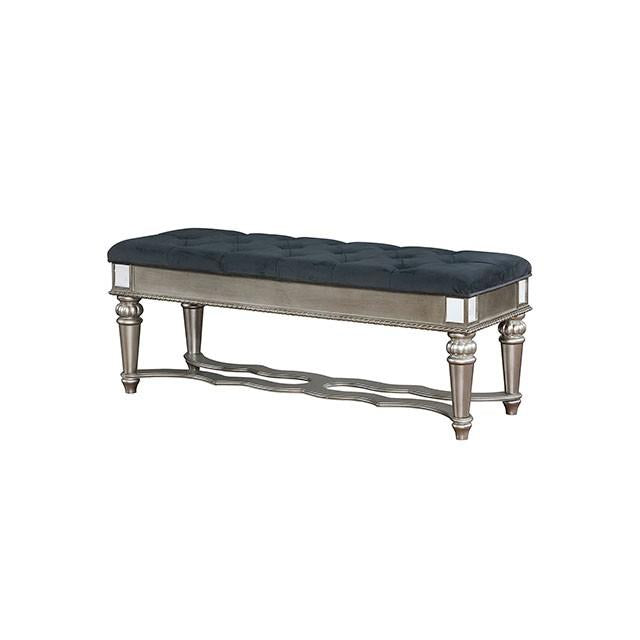 Azha Silver/Gray Bench - Imperial Furniture (Las Vegas, NV) - Multi Location
