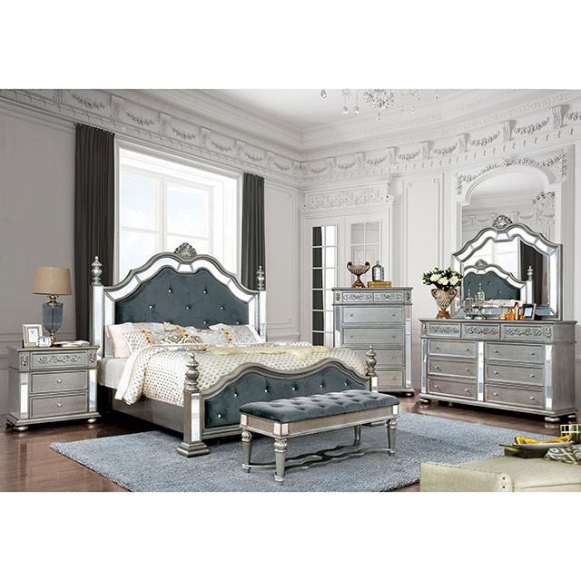 Azha Silver/Gray Bench - Imperial Furniture (Las Vegas, NV) - Multi Location