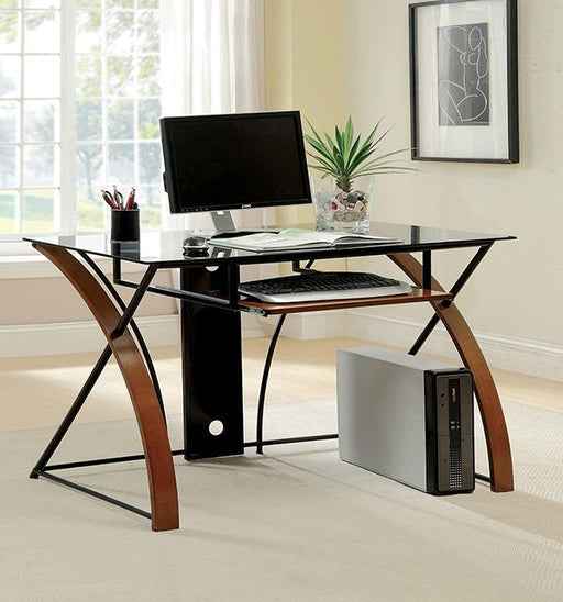 Baden Oak/Black Accent Desk - Imperial Furniture (Las Vegas, NV) - Multi Location