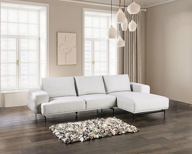 Baerum Sectional, Left & Right Chaise Beige & Gray - Imperial Furniture (Las Vegas, NV) - Multi Location