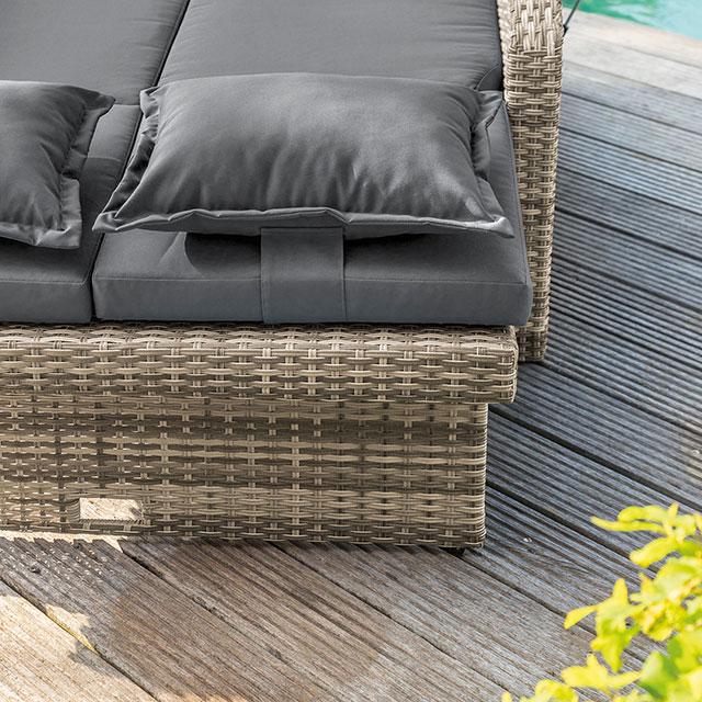 Bahia Tobago Reclining Chaise Lounge Brown & Gray - Imperial Furniture (Las Vegas, NV) - Multi Location