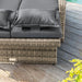 Bahia Tobago Reclining Chaise Lounge Brown & Gray - Imperial Furniture (Las Vegas, NV) - Multi Location