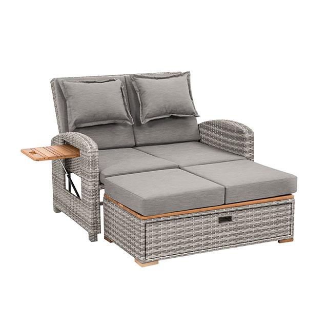 Bahia Tobago Reclining Chaise Lounge Brown & Gray - Imperial Furniture (Las Vegas, NV) - Multi Location