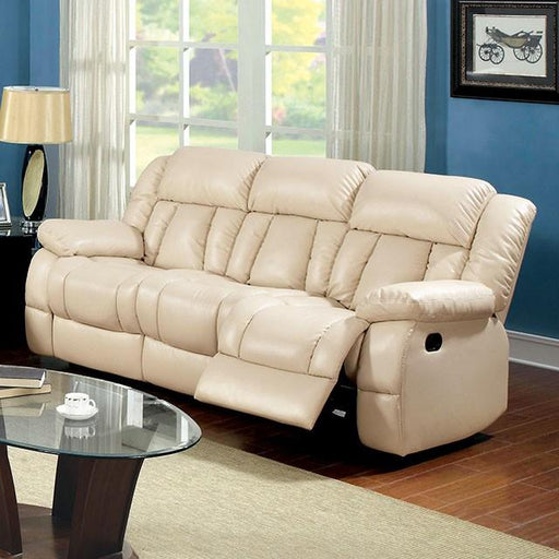 Barbado Ivory Sofa w/ 2 Recliners - Imperial Furniture (Las Vegas, NV) - Multi Location