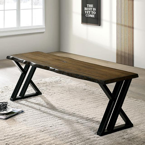 BARBARY Bench, Black/Dark Oak - Imperial Furniture (Las Vegas, NV) - Multi Location