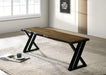 BARBARY Bench, Black/Dark Oak - Imperial Furniture (Las Vegas, NV) - Multi Location
