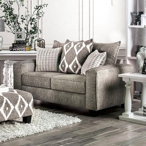 Basie Gray Love Seat - Imperial Furniture (Las Vegas, NV) - Multi Location