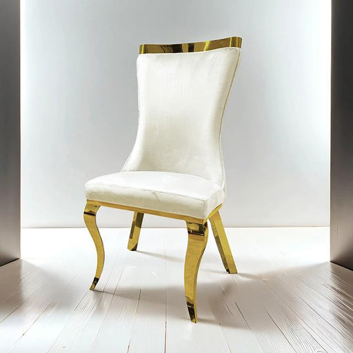Basilicata Gold Chair (2/CTN) White, Gray, & Black - Imperial Furniture (Las Vegas, NV) - Multi Location