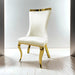 Basilicata Gold Chair (2/CTN) White, Gray, & Black - Imperial Furniture (Las Vegas, NV) - Multi Location