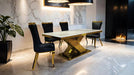 Basilicata Gold Chair (2/CTN) White, Gray, & Black - Imperial Furniture (Las Vegas, NV) - Multi Location