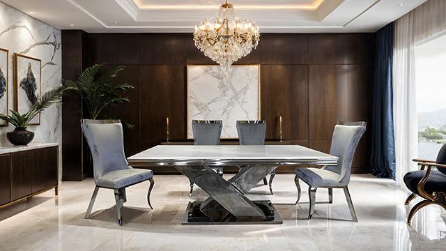 Basilicata Gold Chair (2/CTN) White, Gray, & Black - Imperial Furniture (Las Vegas, NV) - Multi Location