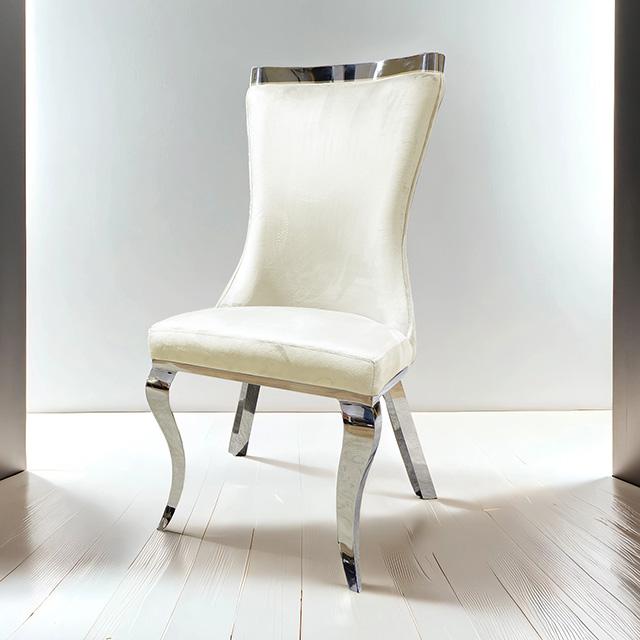Basilicata Gold Chair (2/CTN) White, Gray, & Black - Imperial Furniture (Las Vegas, NV) - Multi Location