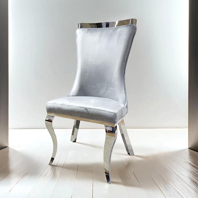 Basilicata Gold Chair (2/CTN) White, Gray, & Black - Imperial Furniture (Las Vegas, NV) - Multi Location
