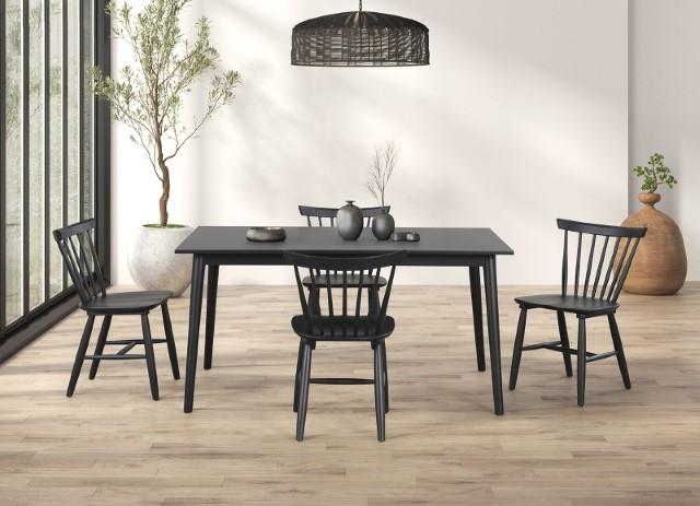 Beale Dining Table Walnut & Black - Imperial Furniture (Las Vegas, NV) - Multi Location
