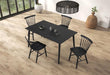 Beale Dining Table Walnut & Black - Imperial Furniture (Las Vegas, NV) - Multi Location