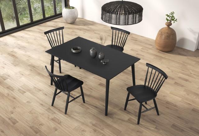 Beale Dining Table Walnut & Black - Imperial Furniture (Las Vegas, NV) - Multi Location