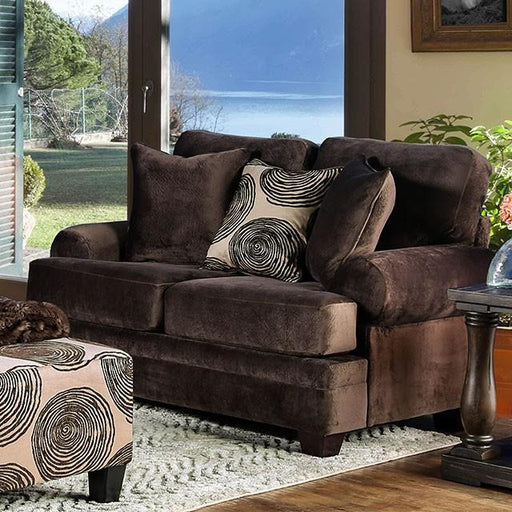 Bonaventura Brown Love Seat - Imperial Furniture (Las Vegas, NV) - Multi Location