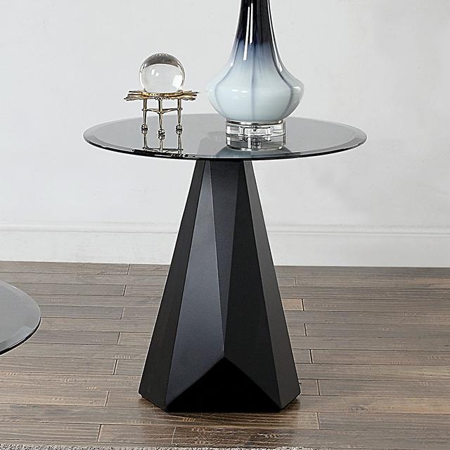 BISHOP End Table, Black/Gray - Imperial Furniture (Las Vegas, NV) - Multi Location